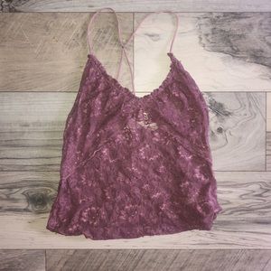 Free People lace crop top